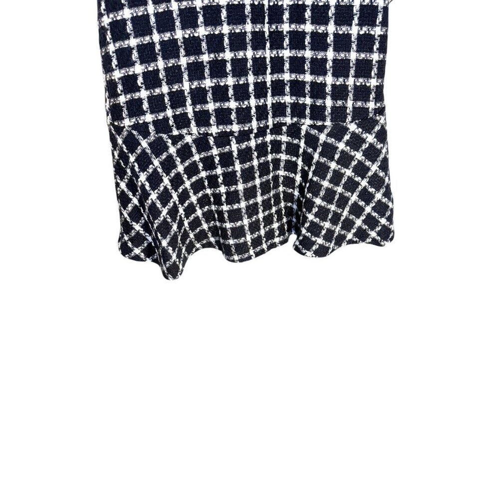 Free Assembly Black & White Checked Short Sleeve Dress Size L - Picture 5 of 8